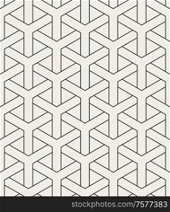 Decorative geometrical seamless pattern. Vector ornamental background.