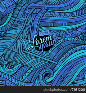 Decorative hand drawn ornamental ethnic vector background. Decorative ornamental ethnic vector background