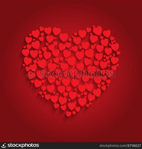 Decorative heart background for Valentines day