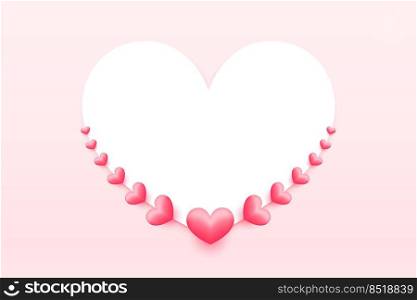 decorative hearts valentines day background