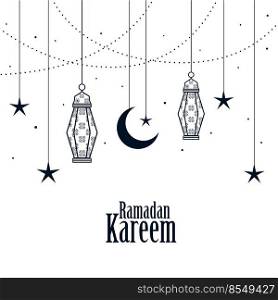 decorative islamic ramadan kareem background