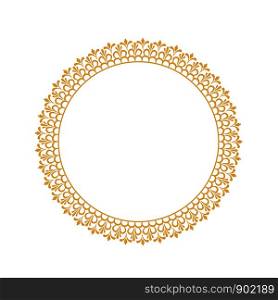 Decorative lace frame for your design, floral elements, on white, stock vector illustration