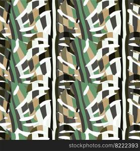 Decorative monstera silhouettes seamless pattern. Exotic palm leaves wallpaper. Botanical endless background. Backdrop for fabric design, textile print, wrapping, cover. Vector illustration. Decorative monstera silhouettes seamless pattern. Exotic palm leaves wallpaper.