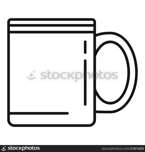 Decorative mug icon outline vector. Breakfast cup. Drink mug. Decorative mug icon outline vector. Breakfast cup