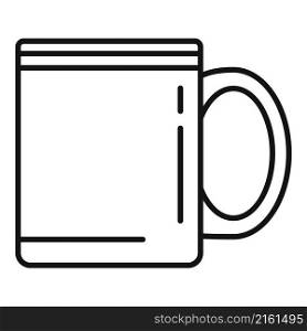 Decorative mug icon outline vector. Breakfast cup. Drink mug. Decorative mug icon outline vector. Breakfast cup