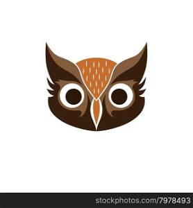 decorative owl art. decorative owl bird theme vector art illustration