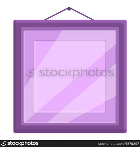 Decorative photo frame icon. Cartoon of decorative photo frame vector icon for web design isolated on white background. Decorative photo frame icon, cartoon style
