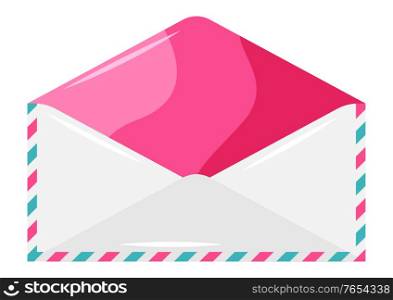 Decorative pink envelope. Image for decoration and design.. Decorative pink envelope.