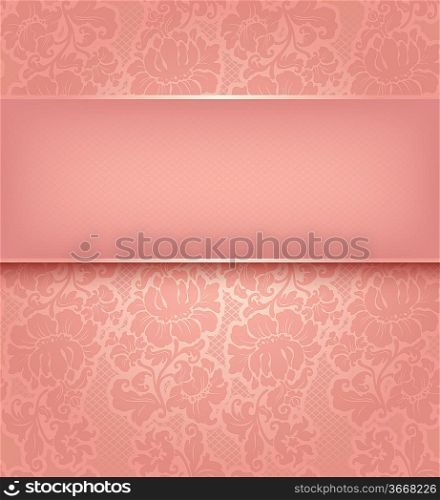 Decorative pink pattern - Vector illustration 10eps