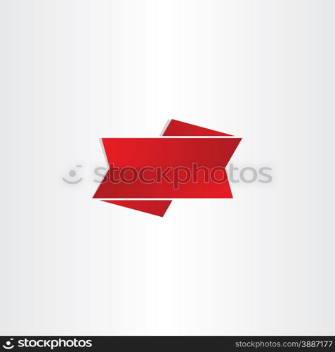 decorative red ribbon design element