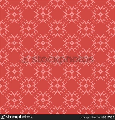Decorative Retro Seamless Pattern. Ornamental Red Background. Decorative Retro Seamless Pattern