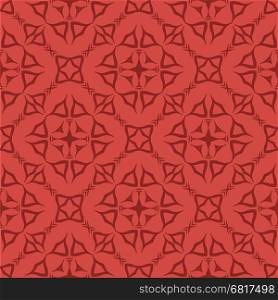 Decorative Retro Seamless Pattern. Ornamental Red Background. Red Decorative Retro Seamless Pattern