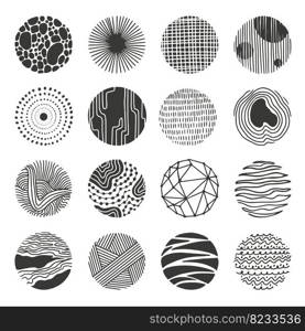 Decorative round grunge elements. Hand drawn spot, doodle sunburst and spiral. Pencil drawing abstract circle shapes. Neoteric scribble pattern vector kit of round brush decorative illustration. Decorative round grunge elements. Hand drawn spot, doodle sunburst and spiral. Pencil drawing abstract circle shapes. Neoteric scribble pattern vector kit