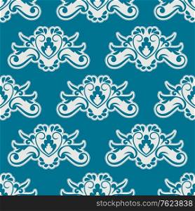 Decorative seamless pattern with retro ornament elements for background design
