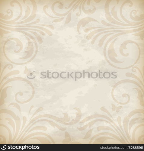 Decorative vector vintage background for design