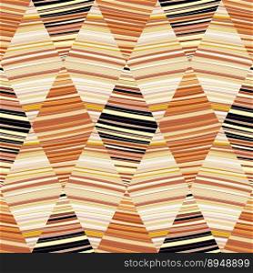 Decorative vintage wave lines seamless patern. Geometric striped mosaic tile ornament. Creative design for fabric, textile print, wrapping paper, cover. Vector illustration. Decorative vintage wave lines seamless patern. Geometric striped mosaic tile ornament.