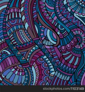 Decorative violet ornamental ethnic vector pattern background. ethnic vector pattern