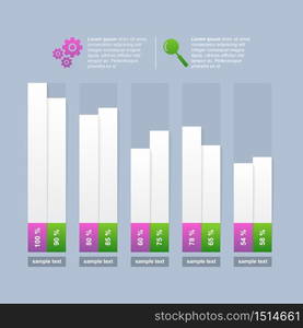 Decreasing Graph Bar Chart Economic Pressure Financial Problem Statistical Infographic