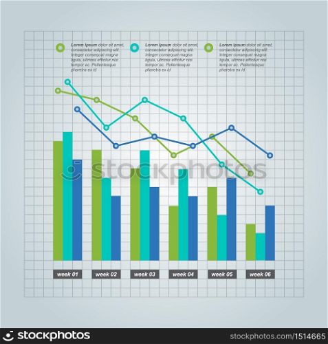 Decreasing Graph Bar Chart Economic Pressure Financial Problem Statistical Infographic