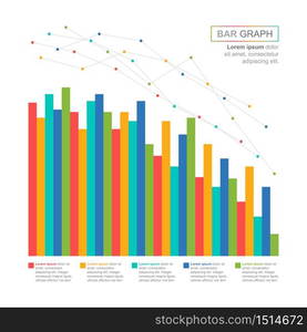 Decreasing Graph Bar Chart Economic Pressure Financial Problem Statistical Infographic