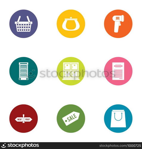 Deduction icons set. Flat set of 9 deduction vector icons for web isolated on white background. Deduction icons set, flat style