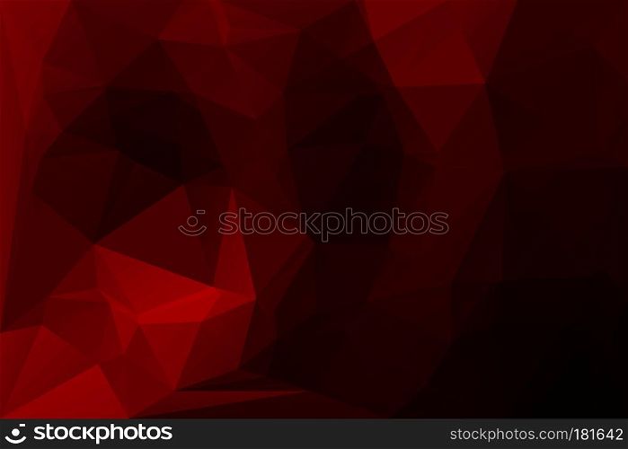 Deep burgundy red abstract low poly geometric background