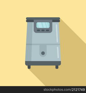 Deep fryer icon flat vector. Fry basket. Electric machine. Deep fryer icon flat vector. Fry basket