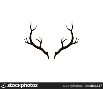 Deer,Antler ilustration logo vector template