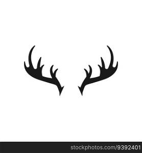 Deer Antlers Logo Template Illustration Design