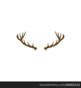 Deer Antlers Logo Template Illustration Design.