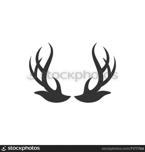 Deer Antlers Logo Template Illustration Design. Vector EPS 10.