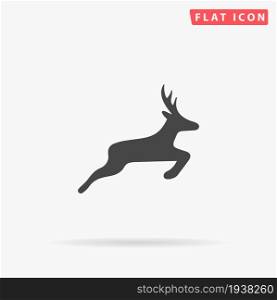 Deer flat vector icon. Hand drawn style design illustrations.. Deer flat vector icon. Hand drawn style design illustrations