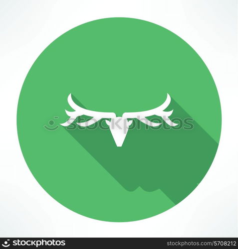 deer head icon. Flat modern style vector illustration