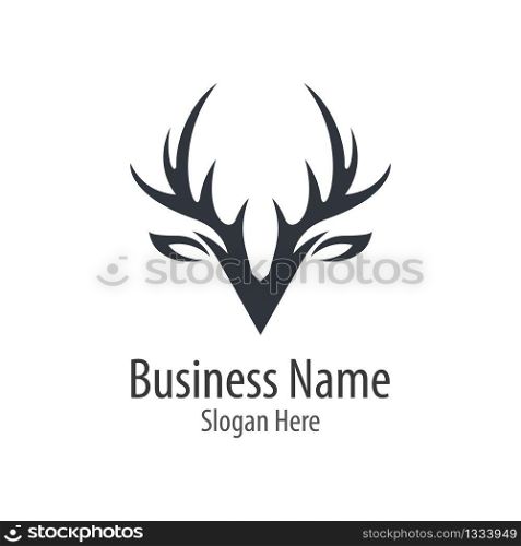 Deer head icon illustraation design