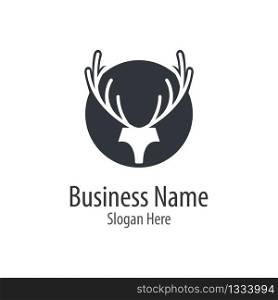Deer head logo illustraation design