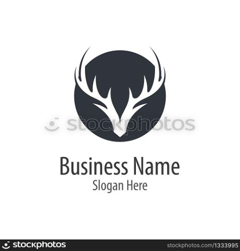 Deer head logo illustraation design