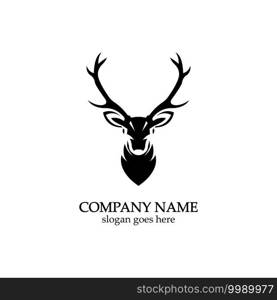 Deer head Logo Template vector icon illustration design