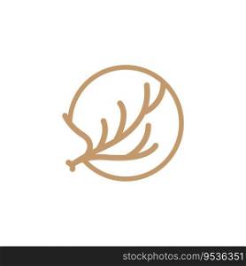 Deer Horn Logo Design Horn Animal Illustration Minimalist Simple Symbol Icon