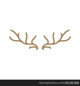 Deer Horn Logo Design Horn Animal Illustration Minimalist Simple Symbol Icon
