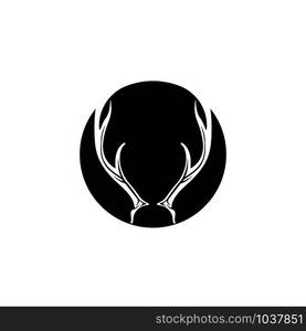 Deer horn Logo Template vector icon illustration design