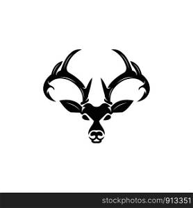 Deer Hunt Logo template, Elegant Deer Head logo designs vector