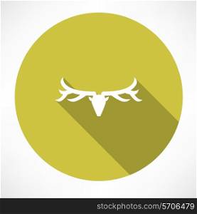 Deer icon. Flat modern style vector illustration
