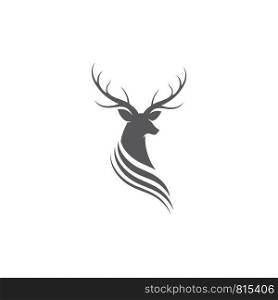 Deer icon Vector Illustration design Logo template
