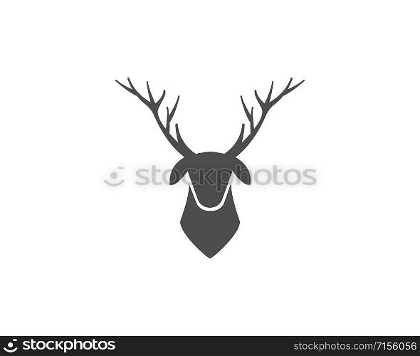 Deer ilustration logo vector template