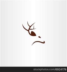 deer logo icon vector sign symbol illustration
