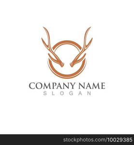 Deer Logo Template vector icon illustration design