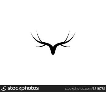 Deer logo template vector icon illustration design