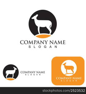 Deer Logo Template vector icon illustration design