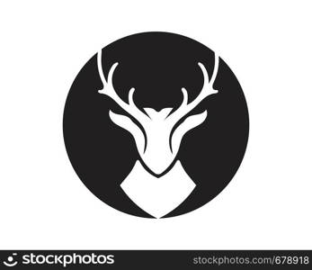 Deer Logo Template vector icon illustration design