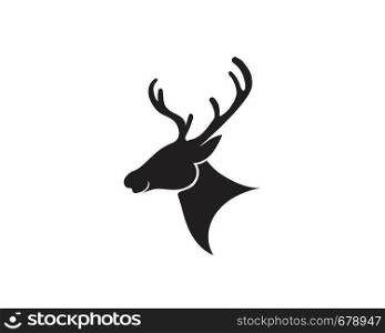 Deer Logo Template vector icon illustration design